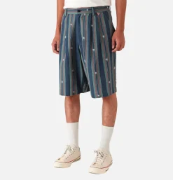 Arman Double Pleat Short Navy