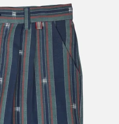 Arman Double Pleat Short Navy