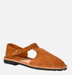 Artisanal Sandal Shoe 10/12 Cognac