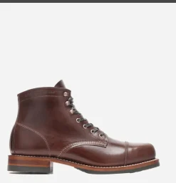 Boots Cap Toe Brown