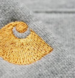 Chase Neck Zip Sweat Grey Heather