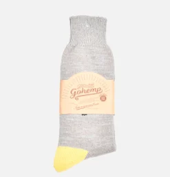 Chaussettes Embroidery Jaune