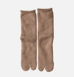Chaussettes Tabi Pile Brown