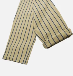Chef Pant Stripe Beige Blue