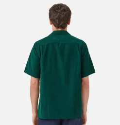 Chemise Cord Camp Collar Green