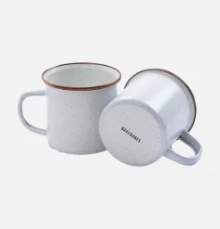 Enamel Cup Set X 2 Egg Shell