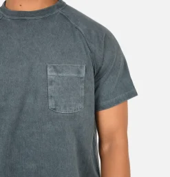 Heavy Raglan Pocket Tee Slate