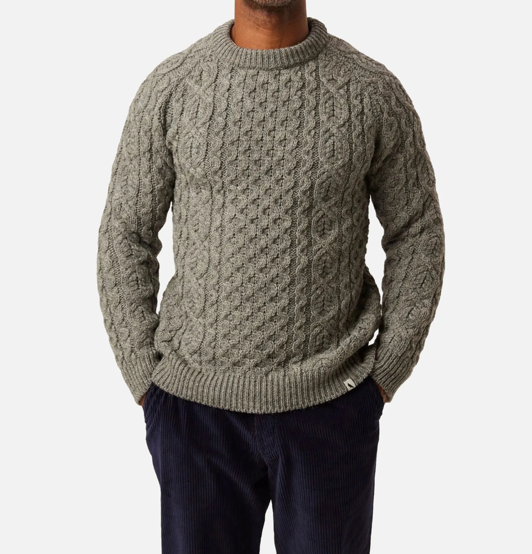 Hudson Aran Jumper Steel