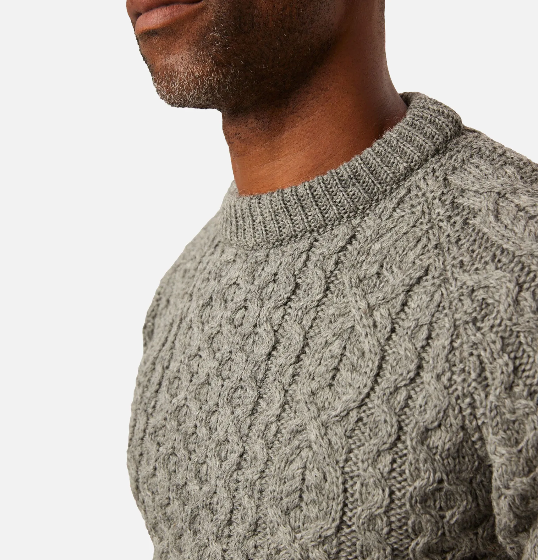 Hudson Aran Jumper Steel