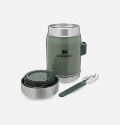 Legendary Food Jar + Spork Hammertone Green