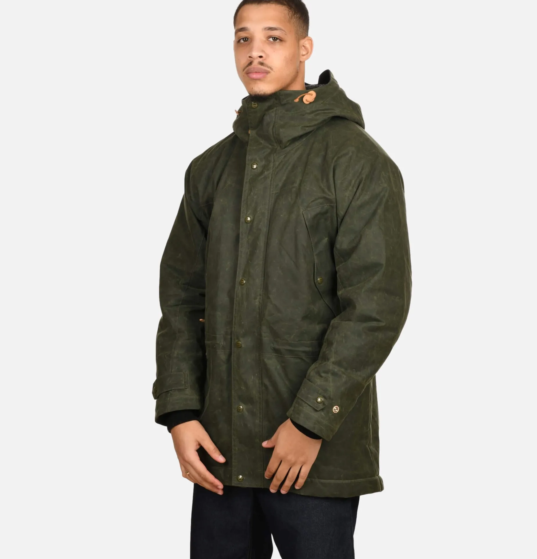 Long Moutain Parka Wax Green