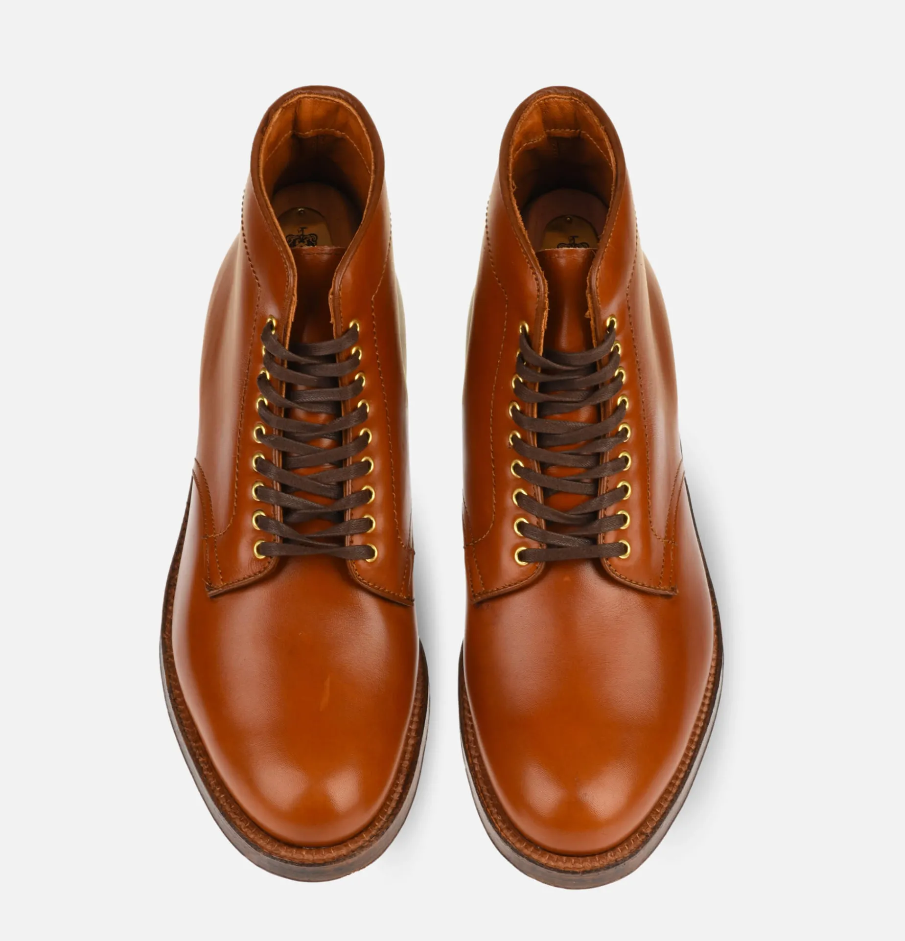 M1811 - Plain Toe Blucher Tan