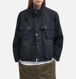 Modified Dryfly Wax Jacket Noir