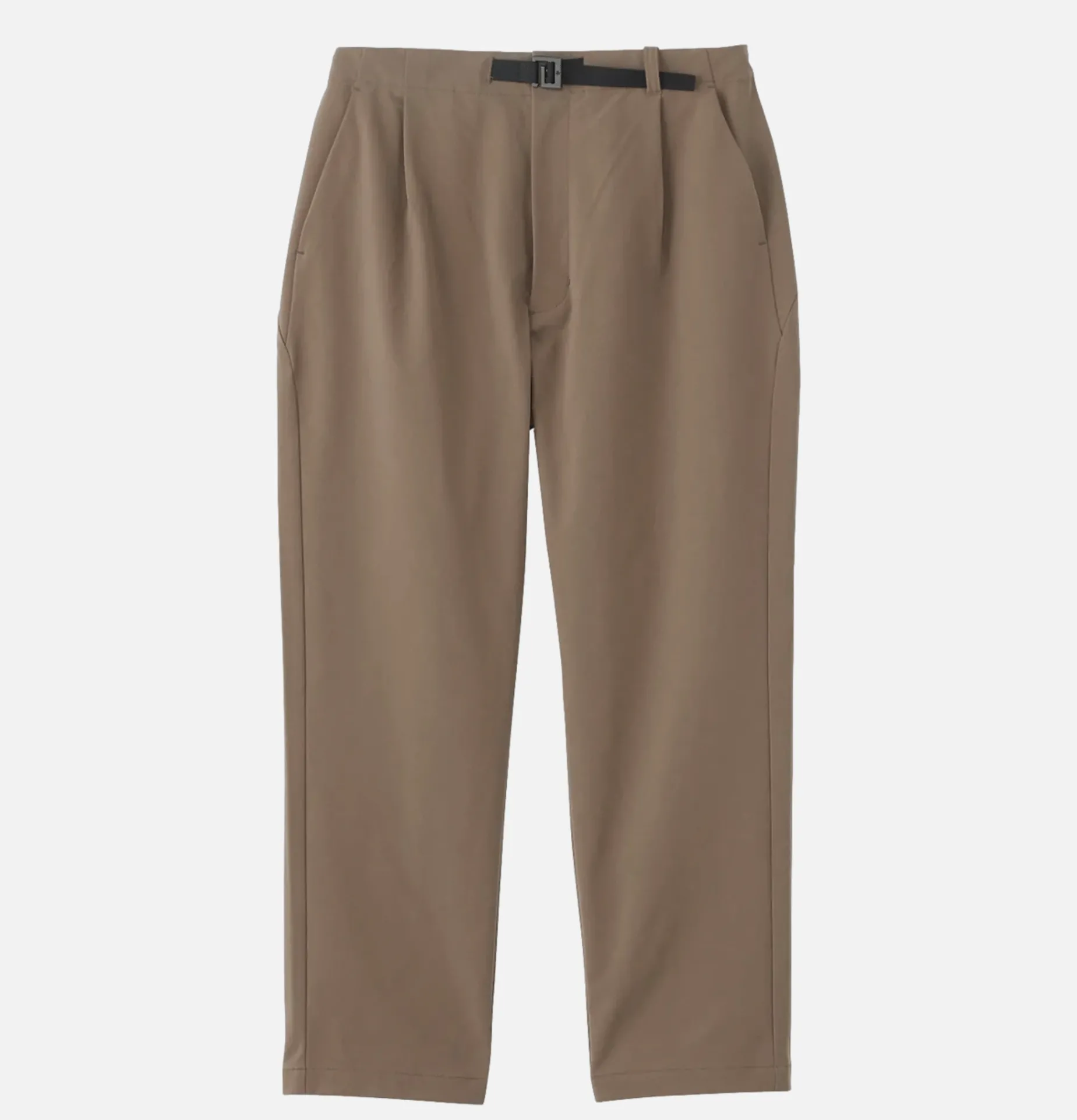 One Tuck Stretch Pant Taupe Gr
