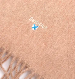 Plain Lambswool Scarf Lt Brown