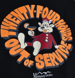 Poly Tee Ls 24hrs Black