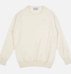 Pull Col Rond Ecru