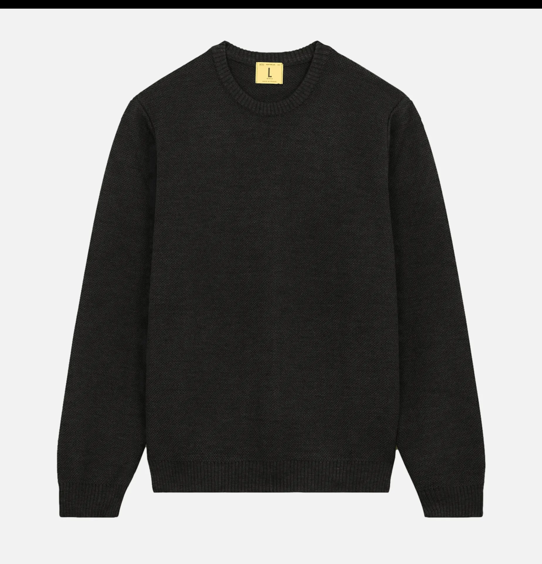 Pull Youri Col Rond Anthracite