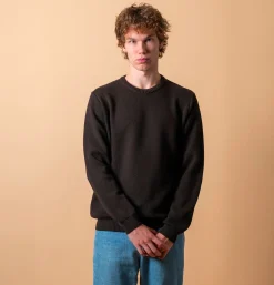 Pull Youri Col Rond Marron