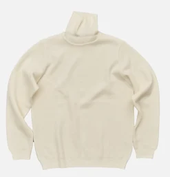 Pull Youri Col Roule Ecru