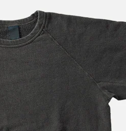Raglan Crew Sweat P-black