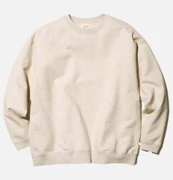 Recycled Cotton Crewneck Oatmeal