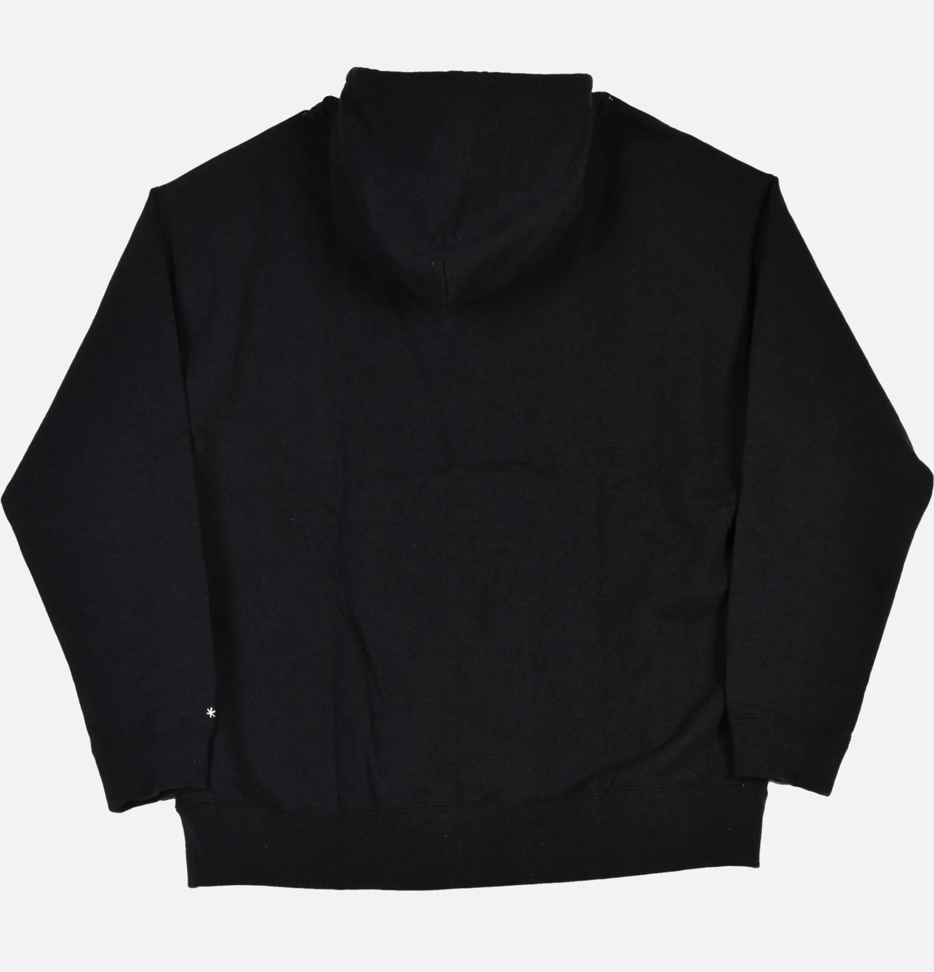 Recycled Cotton Zipup Hoodie Black
