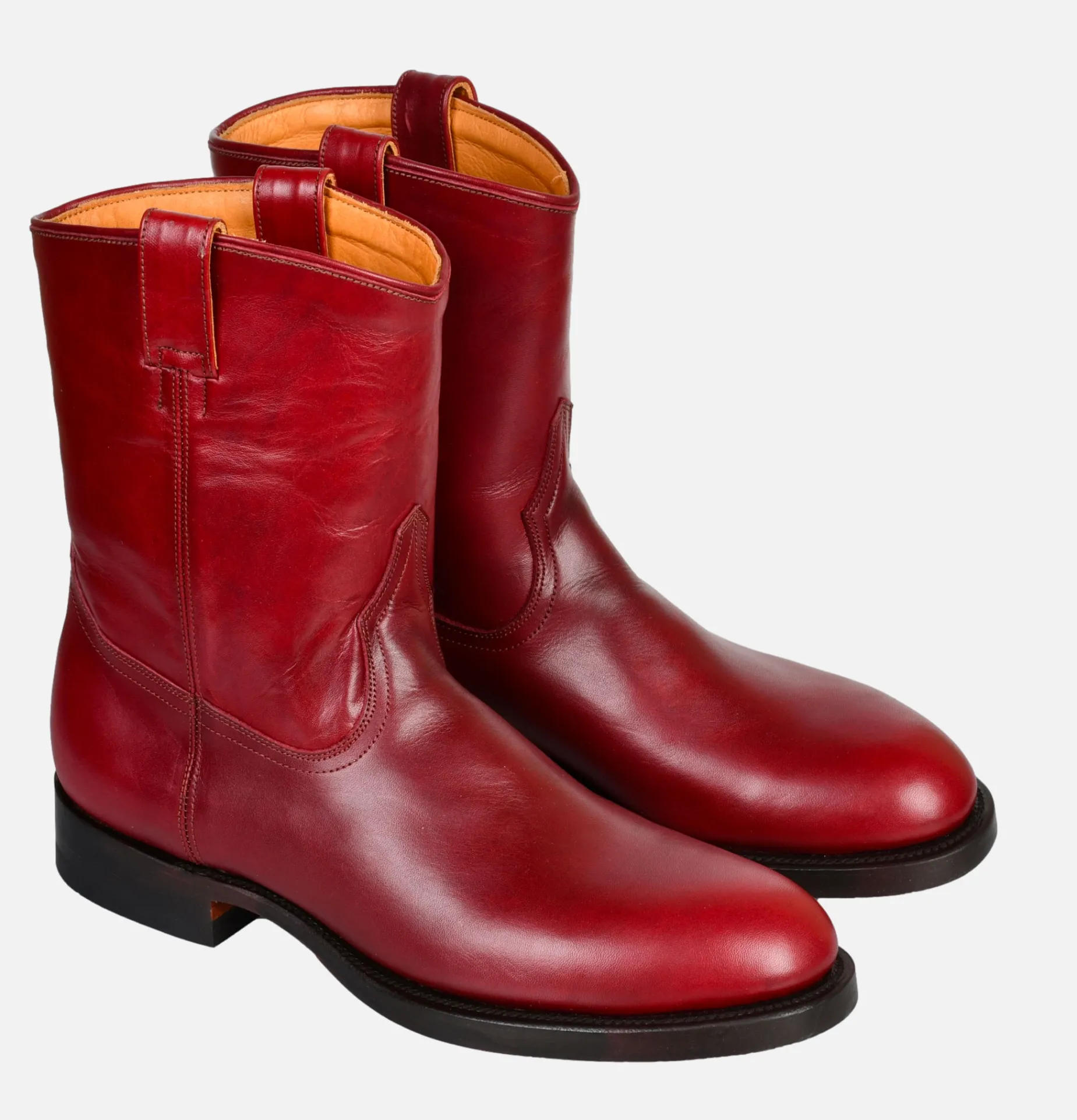 Roper Boots Pull Up Cherry