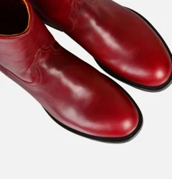 Roper Boots Pull Up Cherry