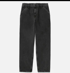 Single Knee Pant Denim Noir Stone Washed