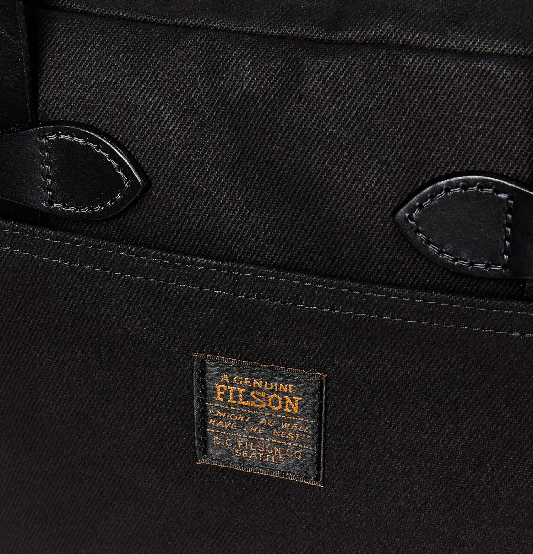 Small Zipper Tote Black