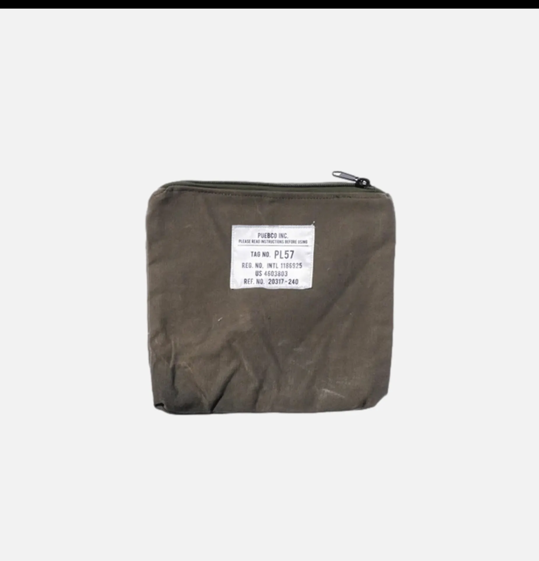 Vintage Material Pouch Olive