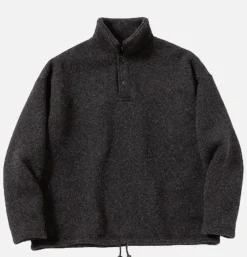 Wool Himo Polo Heather Black