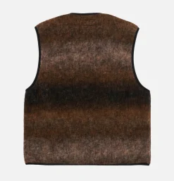 Wool Zip Liner Ombre Brown