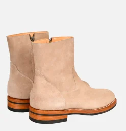 Zip Boots Dark Sand
