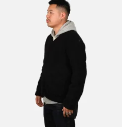 Zip Up Vee Cardigan Mole